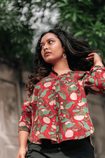 Vanya/वान्या- Blockprinted Shirt Top