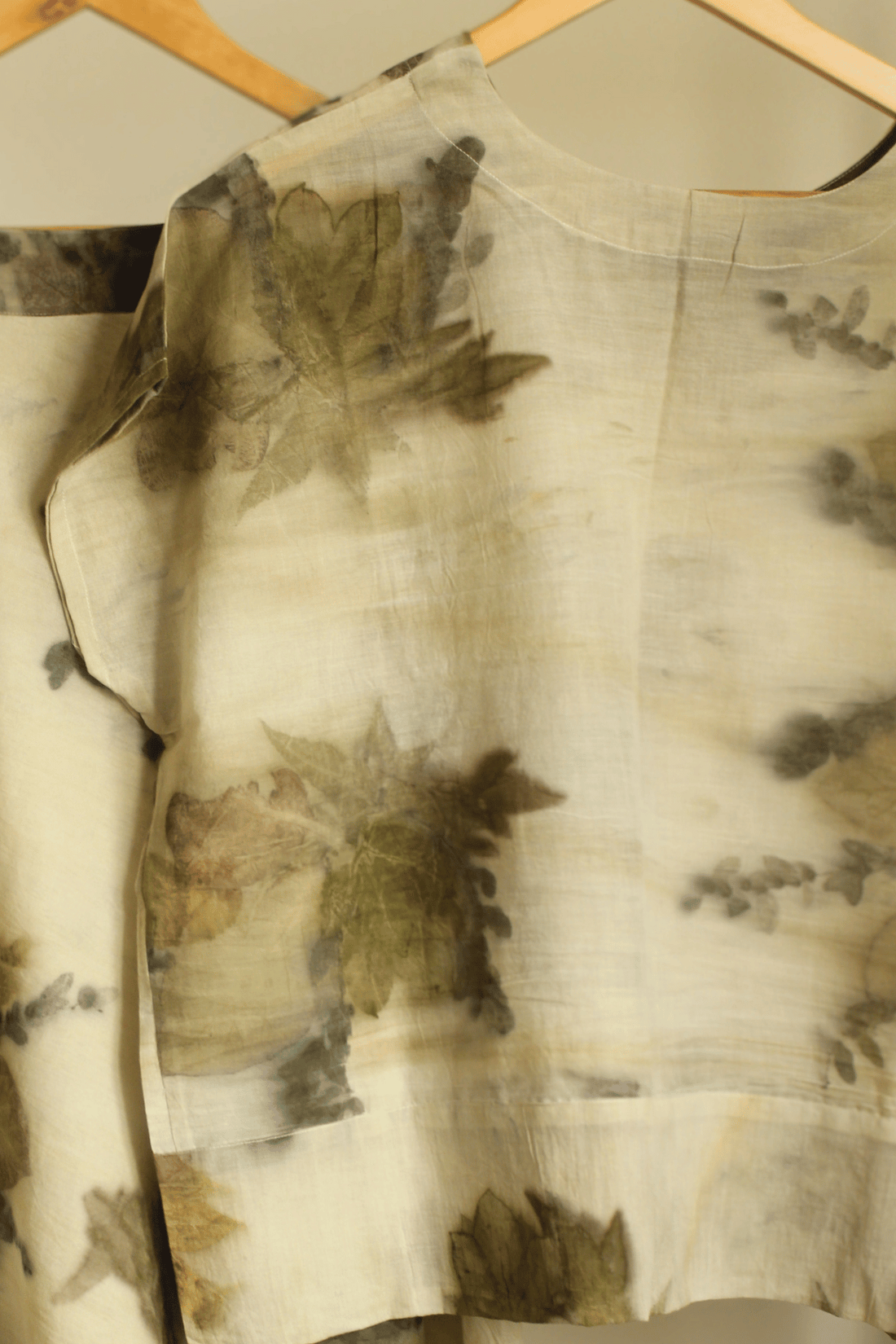 RUAH Ecoprinted Boxy top- Beige