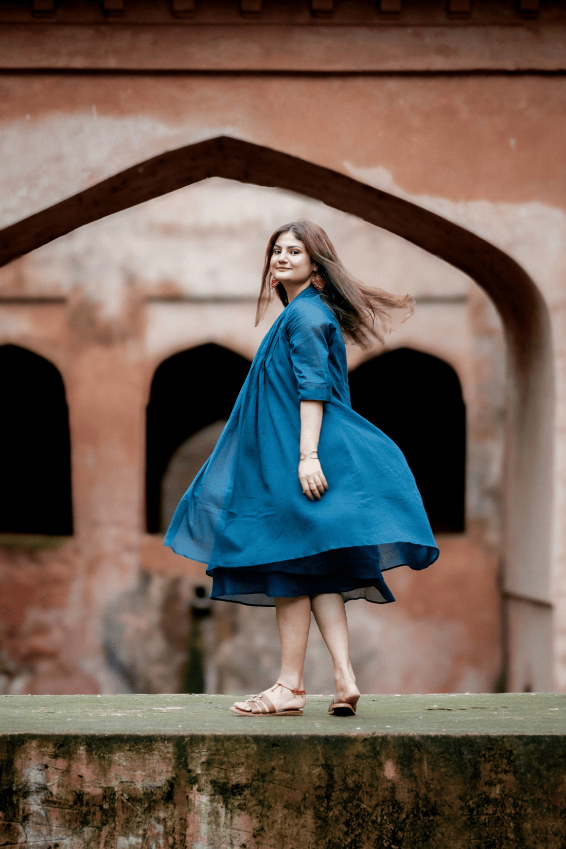 Noor/ नूर dress set- Teal