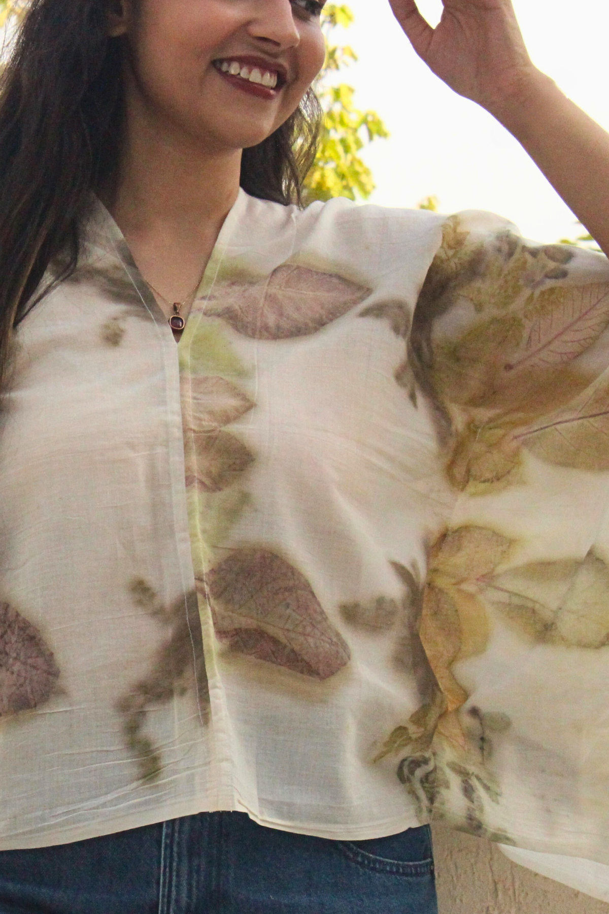 PANKH Kaftan top- White