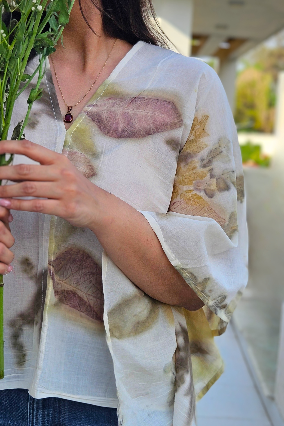 PANKH Kaftan top- White