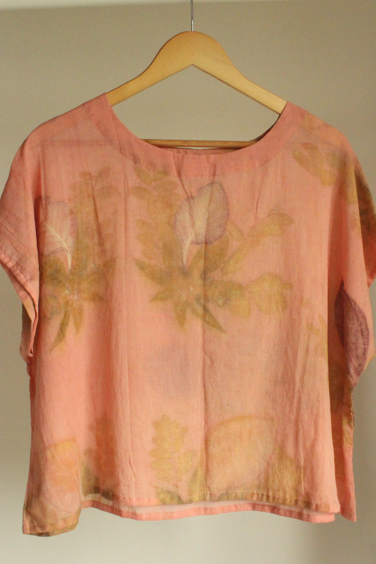 RUAH Ecoprinted Boxy top- Pink