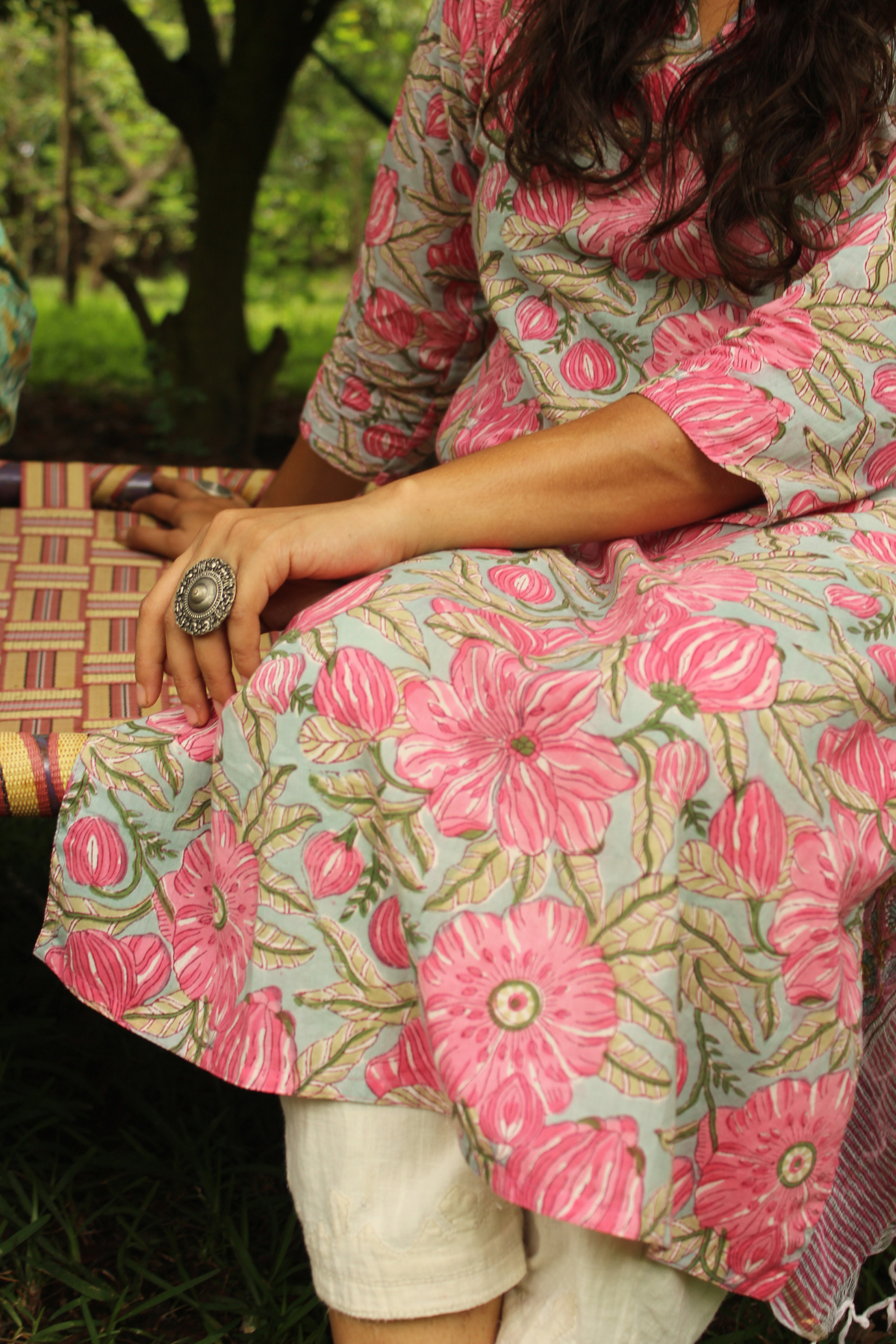 AMRITA/अमृता kurta-Pink