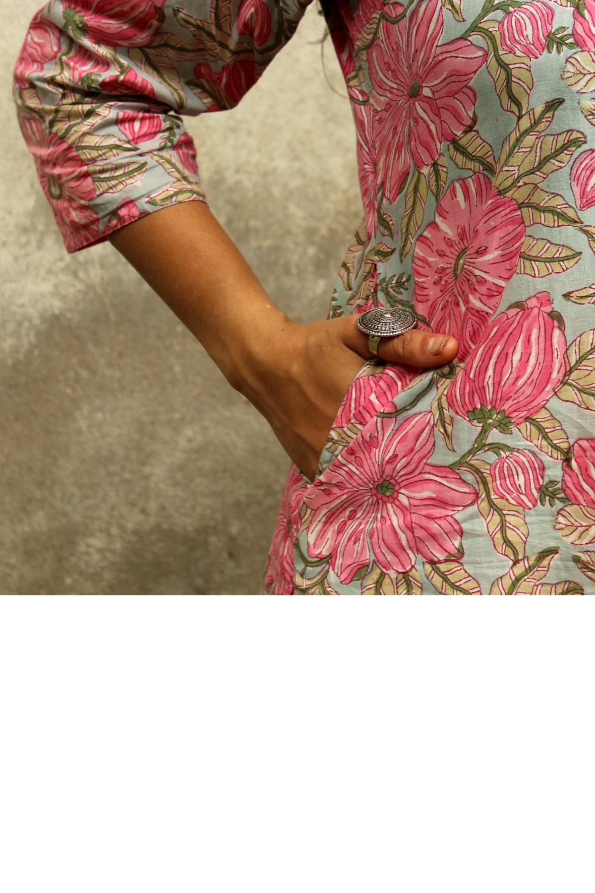 AMRITA/अमृता kurta-Pink