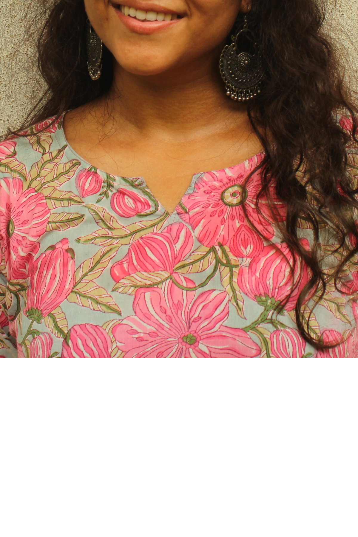 AMRITA/अमृता kurta-Pink