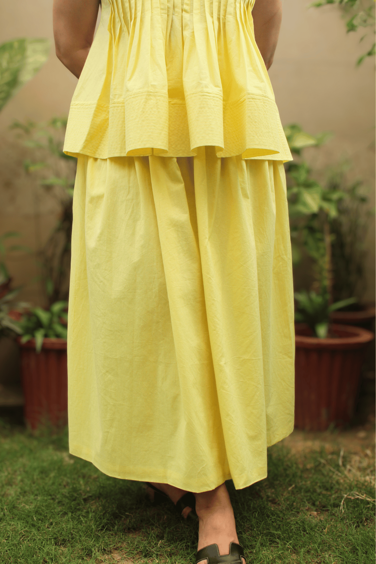 Butter Yellow Wrap Skirt