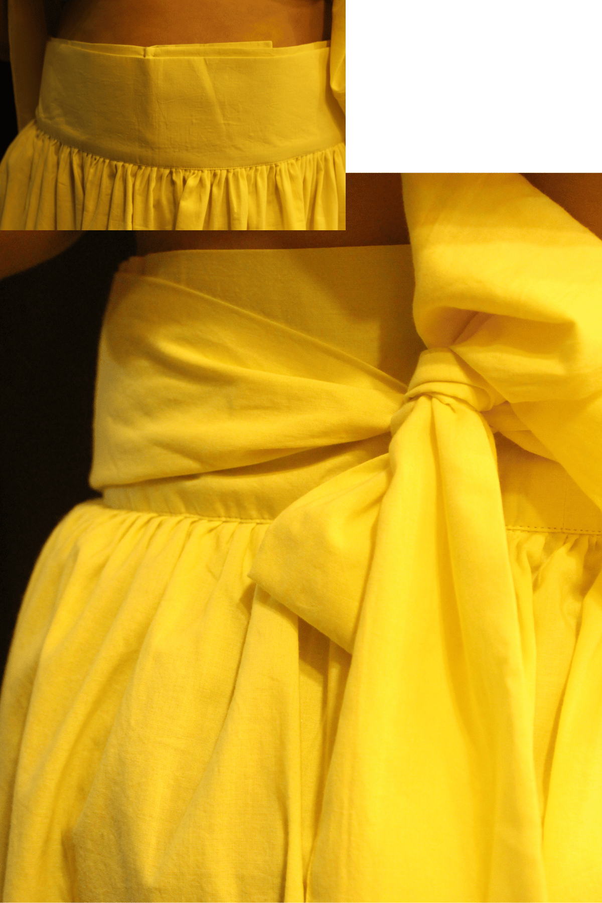 Butter Yellow Wrap Skirt