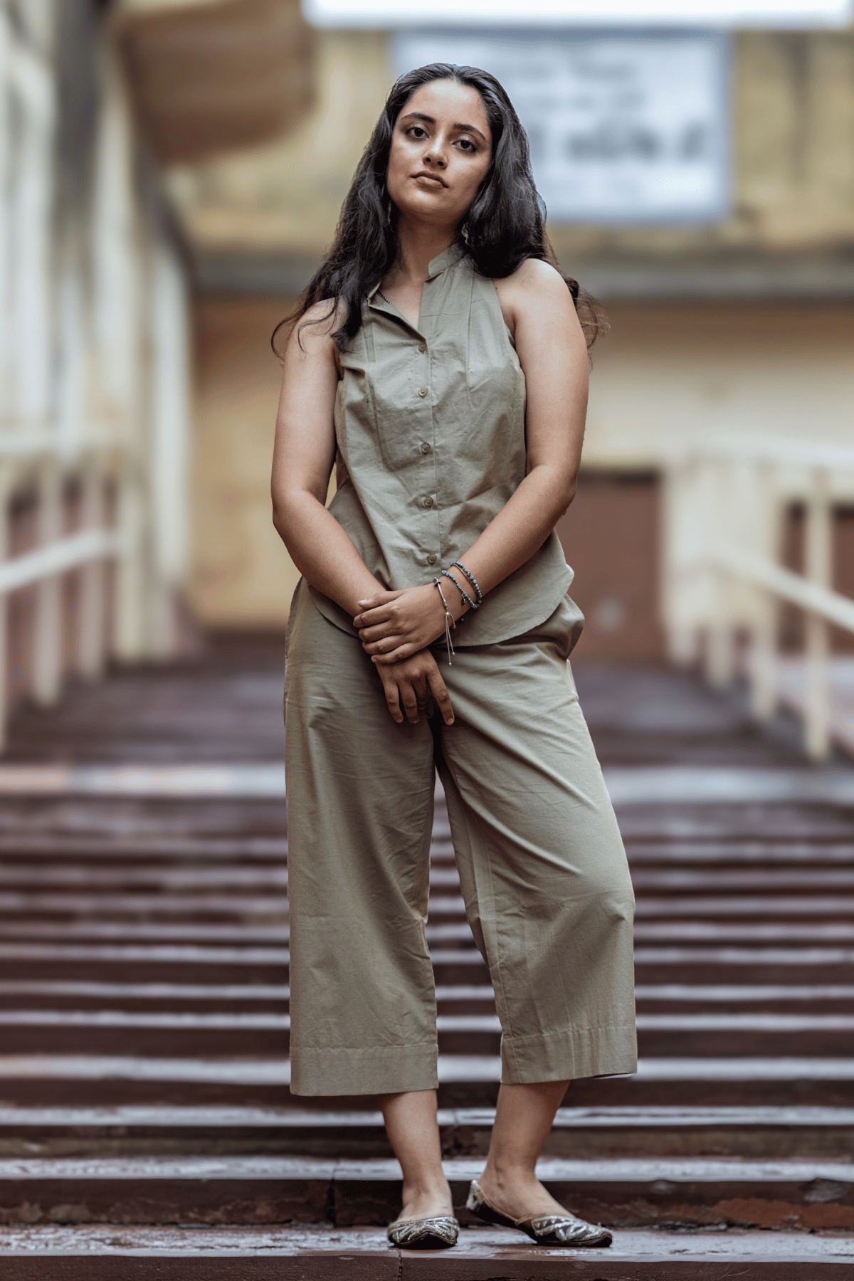 ADAA/अदा Coord set- Beige