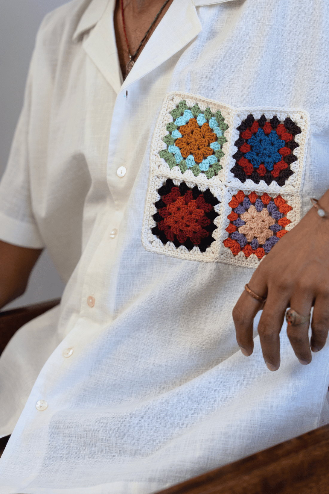 Crochet Pocket Men's Resort shirt