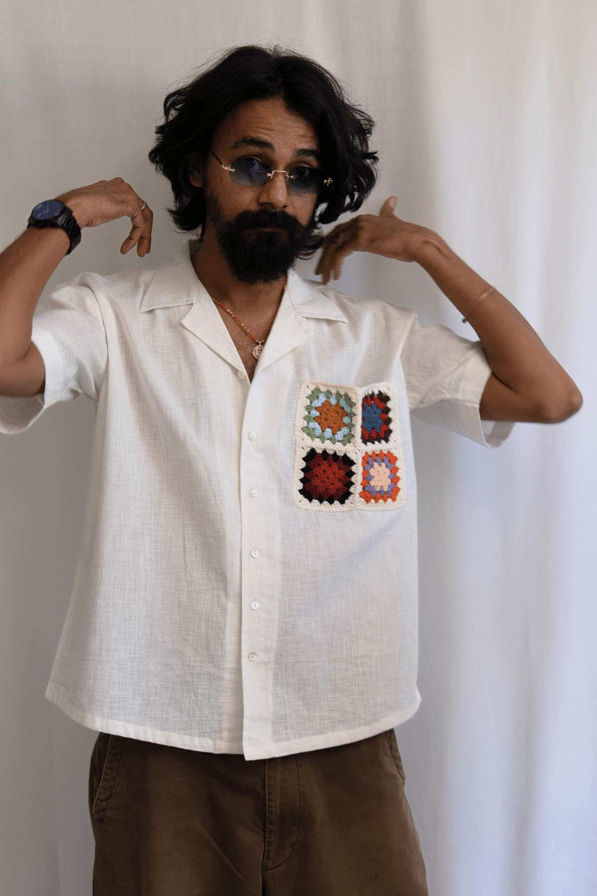 Crochet Pocket Men's Resort shirt