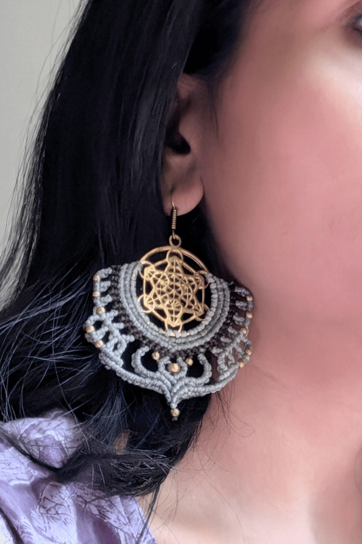 MALANG/ Handmade Macrame Earrings