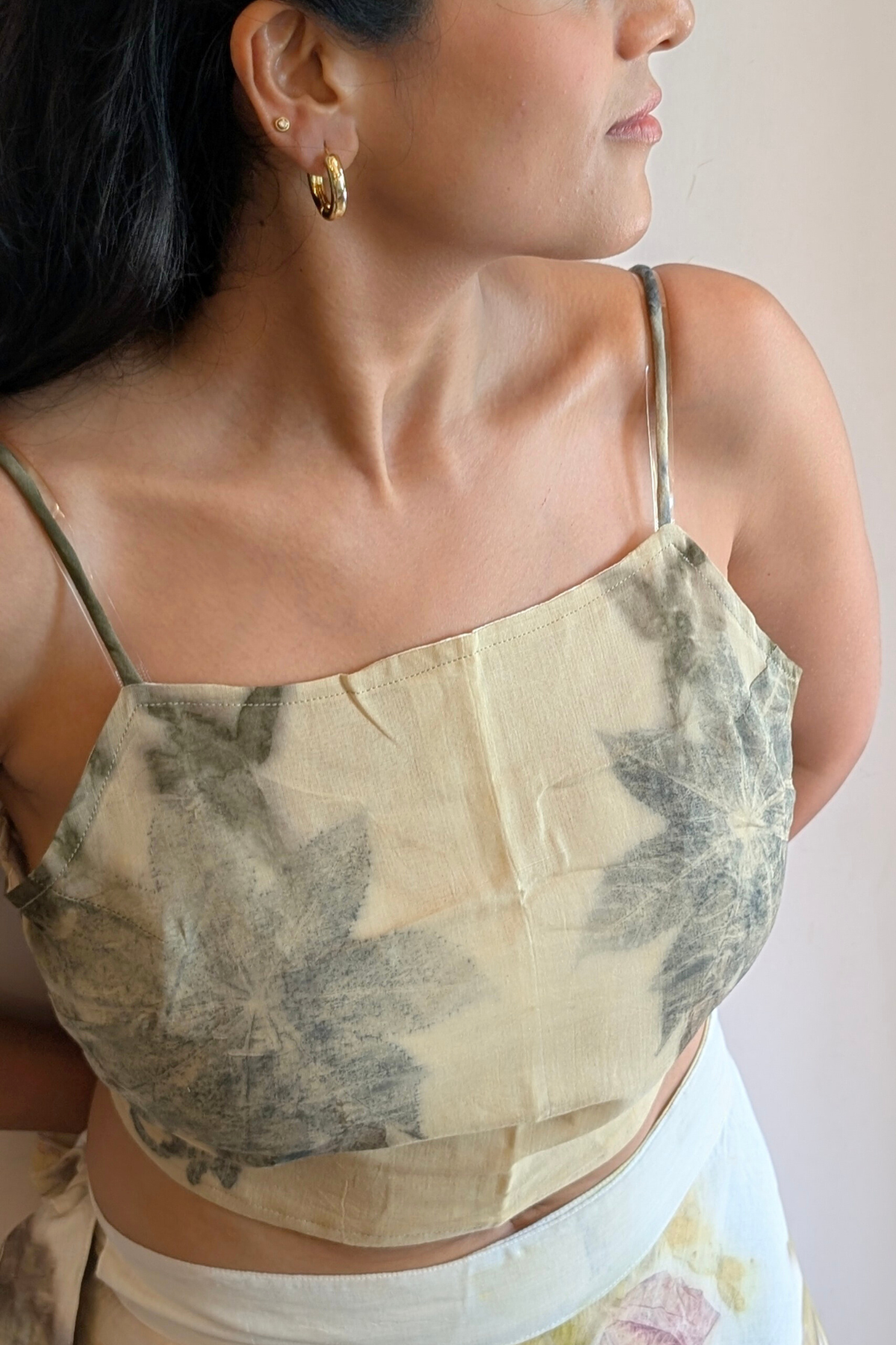 Ecoprinted crop top