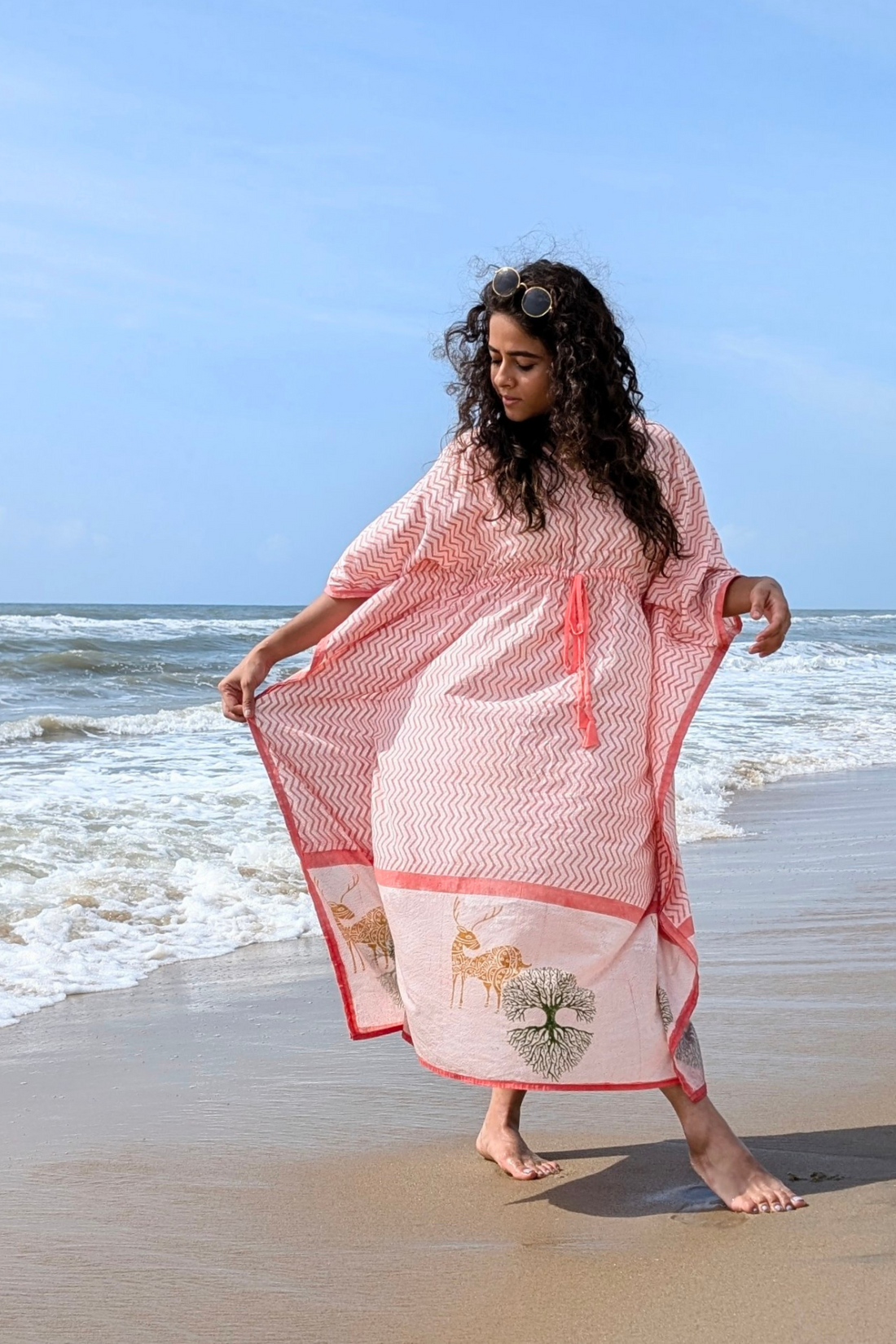 HIRAN Pink Kaftan