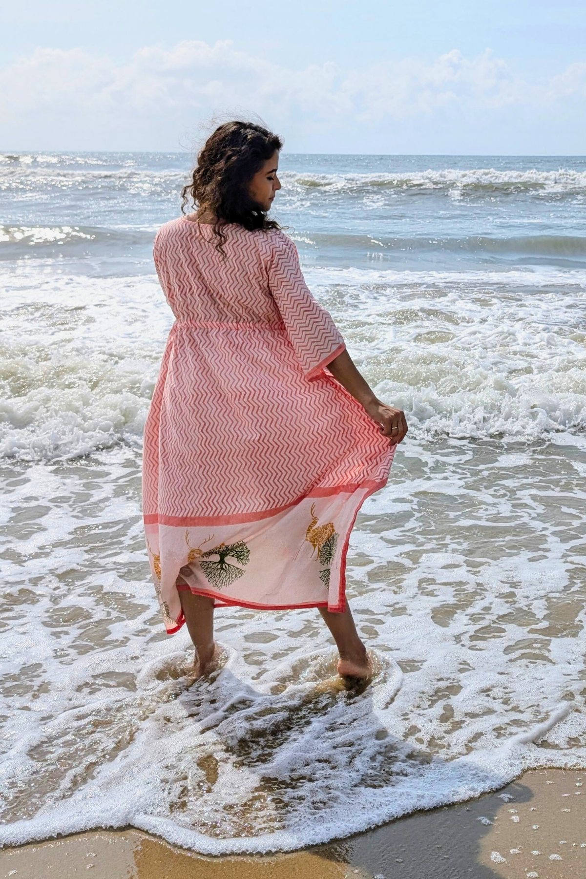 HIRAN Pink Kaftan