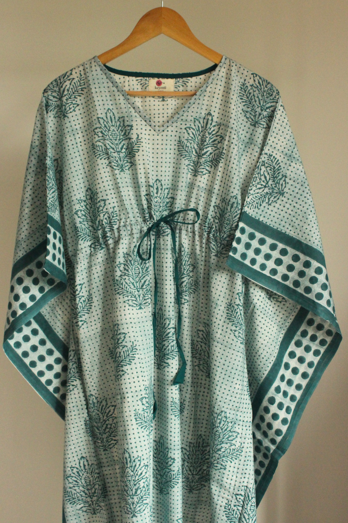 POLKA DOT indigo kaftan