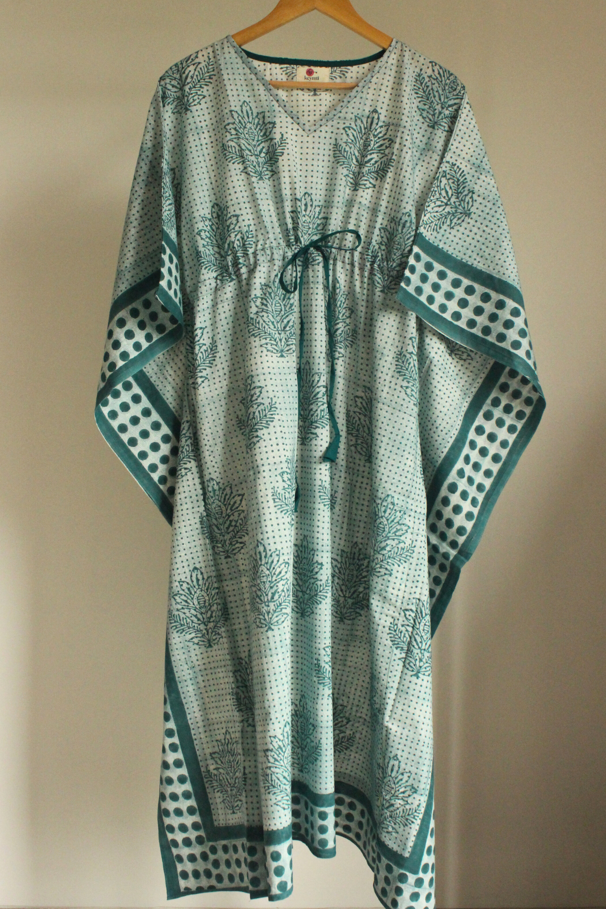 POLKA DOT indigo kaftan