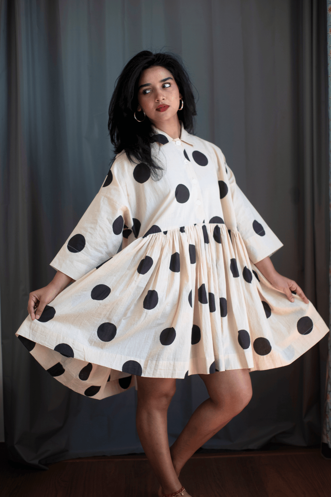 Ma (間)- Polka dress