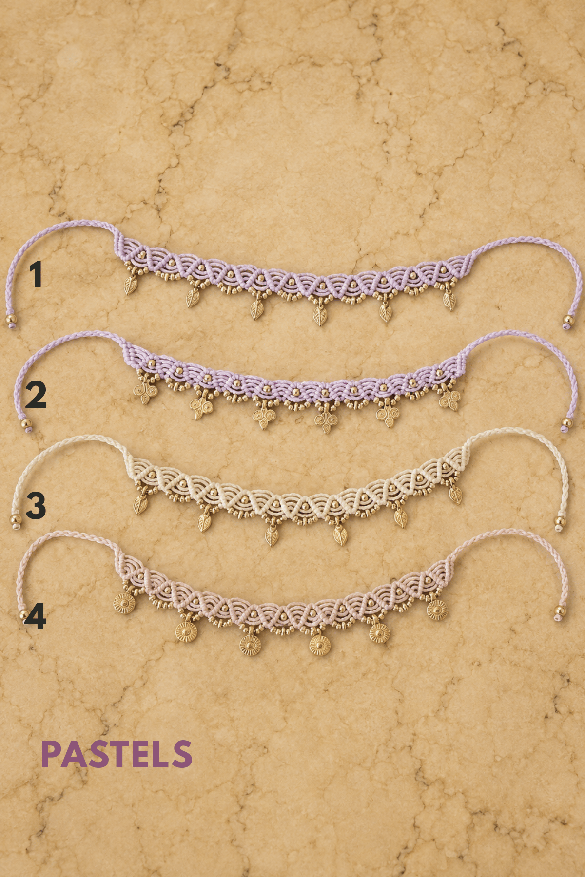 Handmade Macrame Anklets