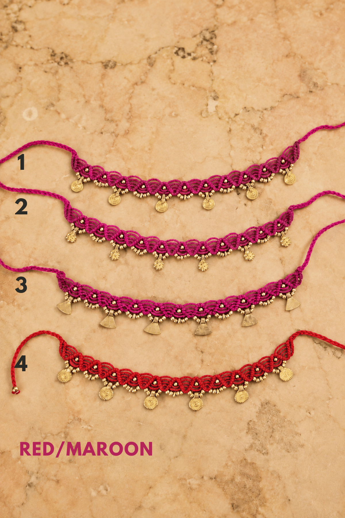 Handmade Macrame Anklets