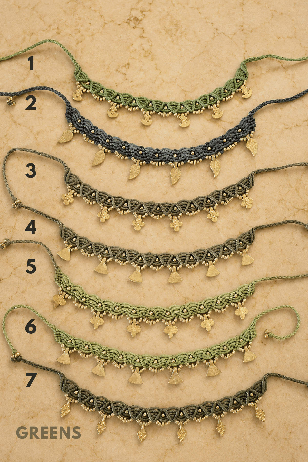 Handmade Macrame Anklets