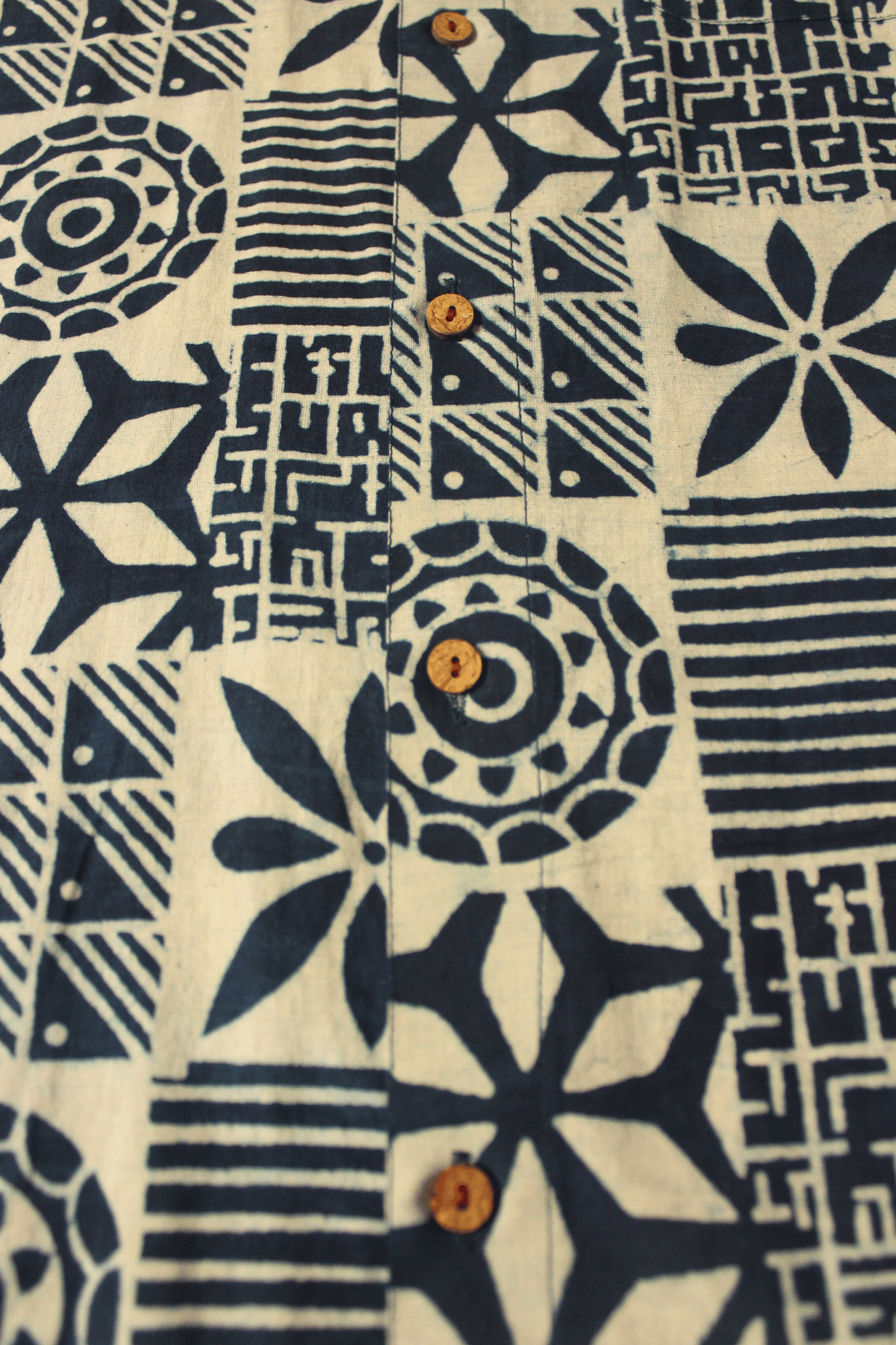 Preet/प्रीत Men's blockprinted shirt-Indigo