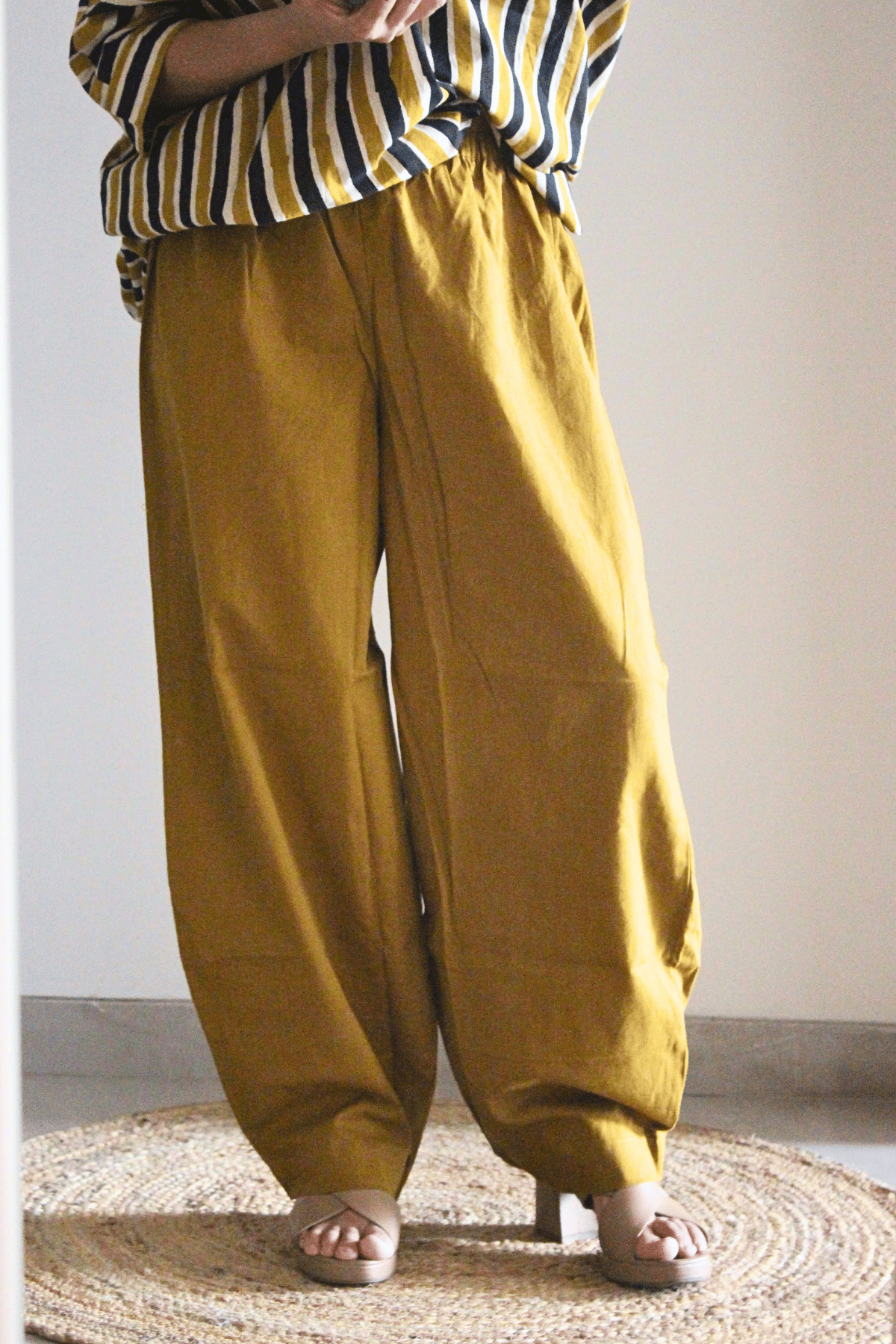 Mustard Balloon Pants