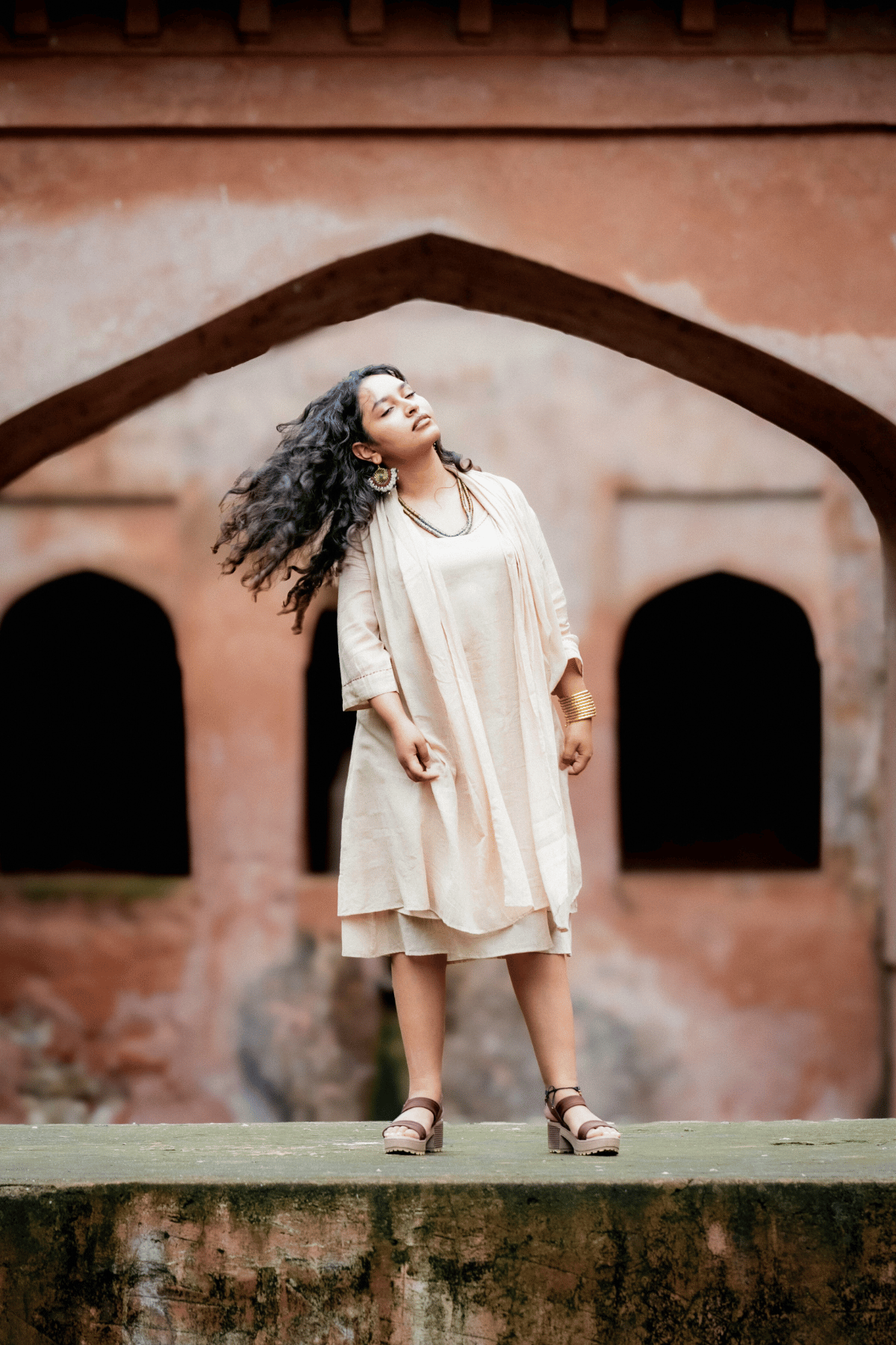 Noor/ नूर dress set- Beige