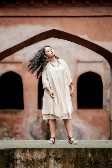 Noor/ नूर dress set- Beige