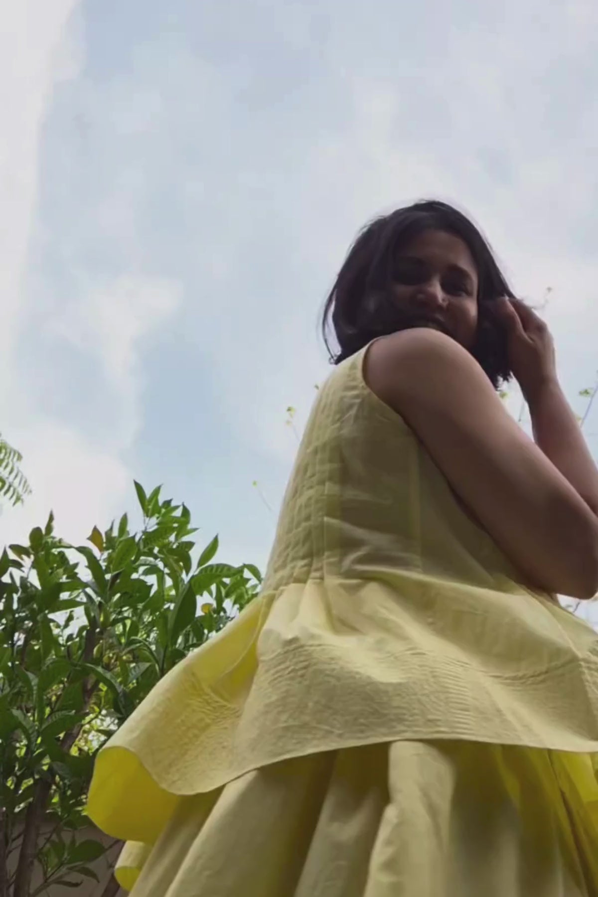 Butter Yellow Wrap Skirt