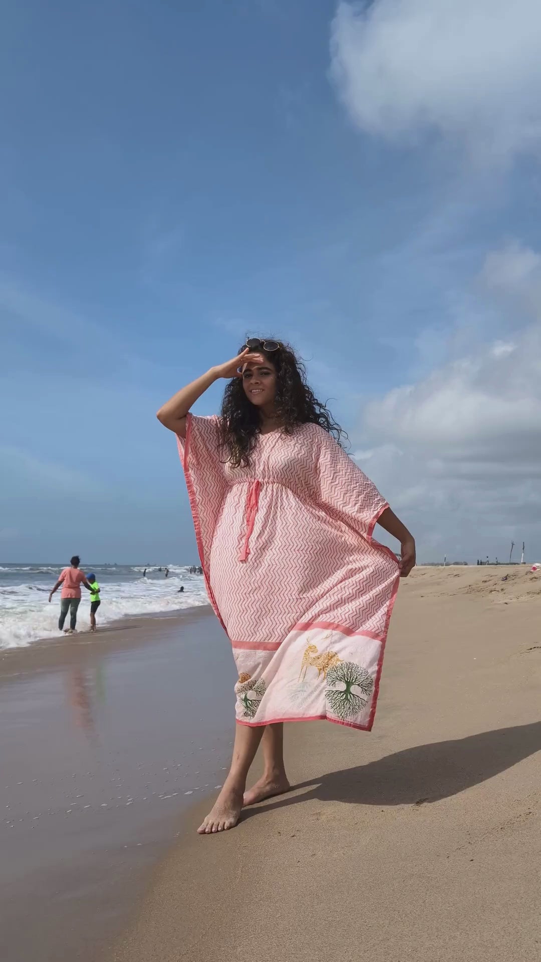 HIRAN Pink Kaftan
